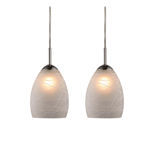 Halo Design Winner Taklampset Ø12 cm, Mönstrad/Chrom