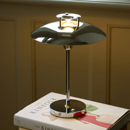 Halo Design Stepp 1-2-3 Portabel Bordslampa, Chrome