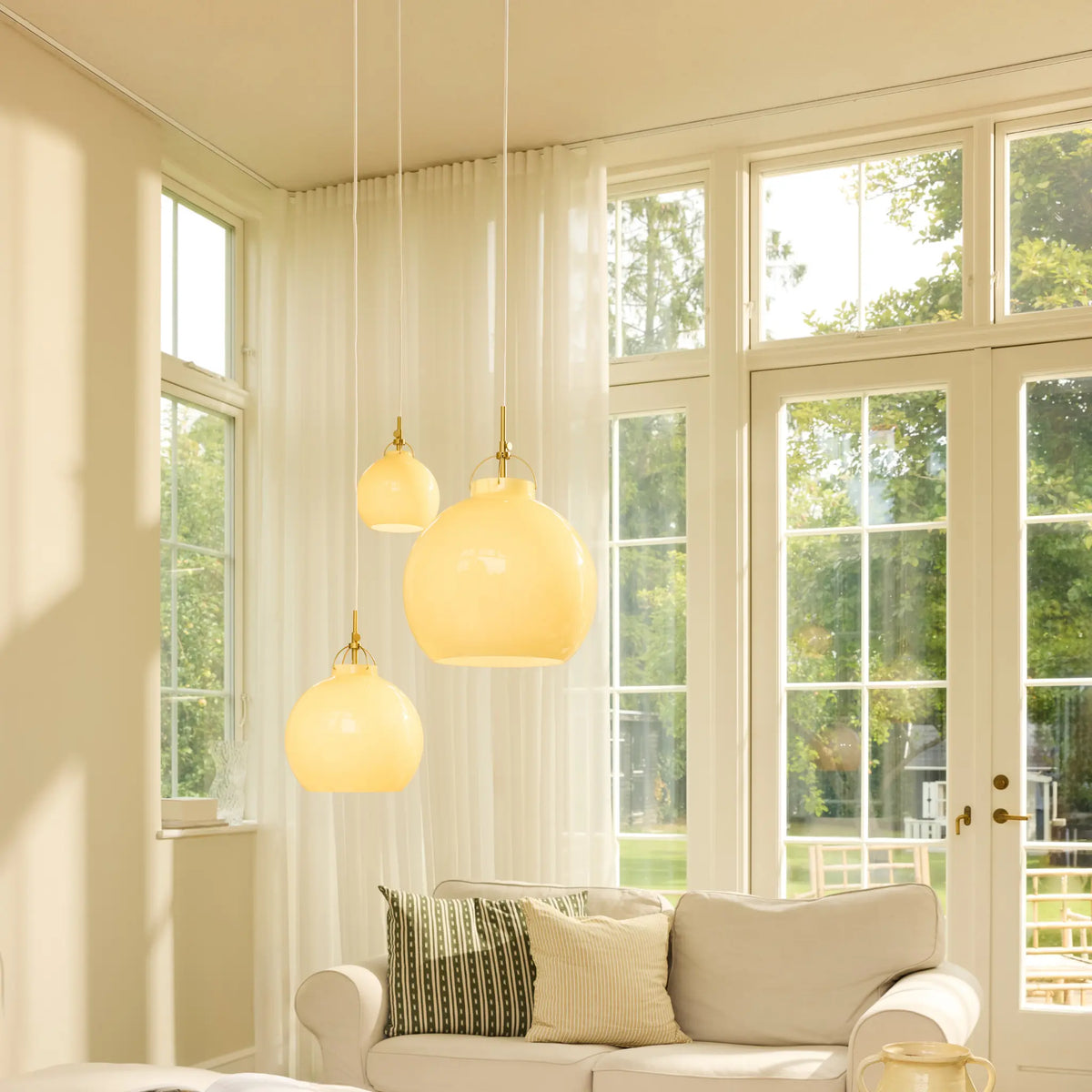 Halo Design Toscana Taklampa Ø18 cm, Cream