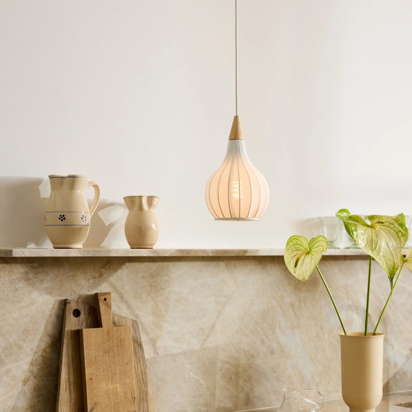 Halo Design Drops Textile Taklampa Ø17 cm White