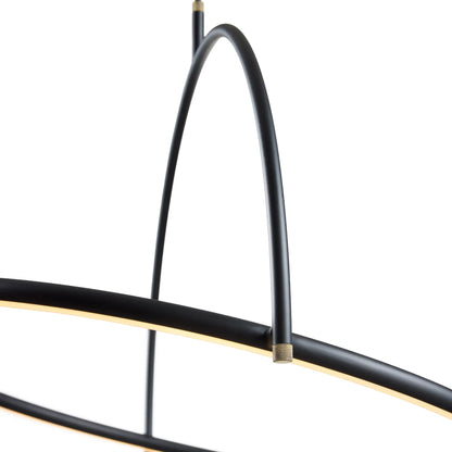 Halo Design Tilt Ljuskrona Ø40 cm 3-Stegs, Black