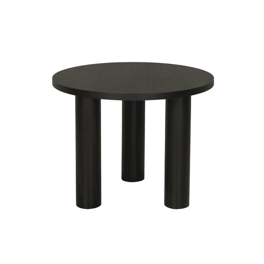 Holmen Macala Sidobord Ø65 cm, Svart