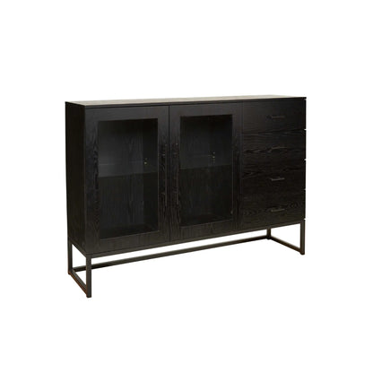Holmen Lavall Skänk 150x40 cm, Svart