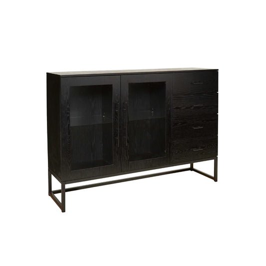 Holmen Lavall Skänk 150x40 cm, Svart