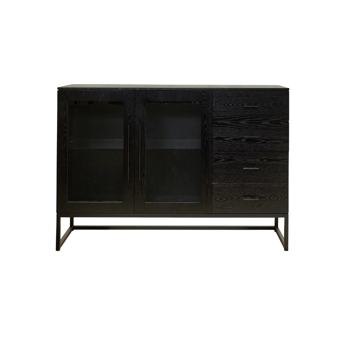 Holmen Lavall Skänk 150x40 cm, Svart