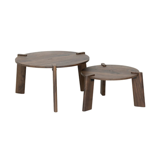 Holmen Fiol Soffbord 2-pack Ø60/Ø80 cm, Brun