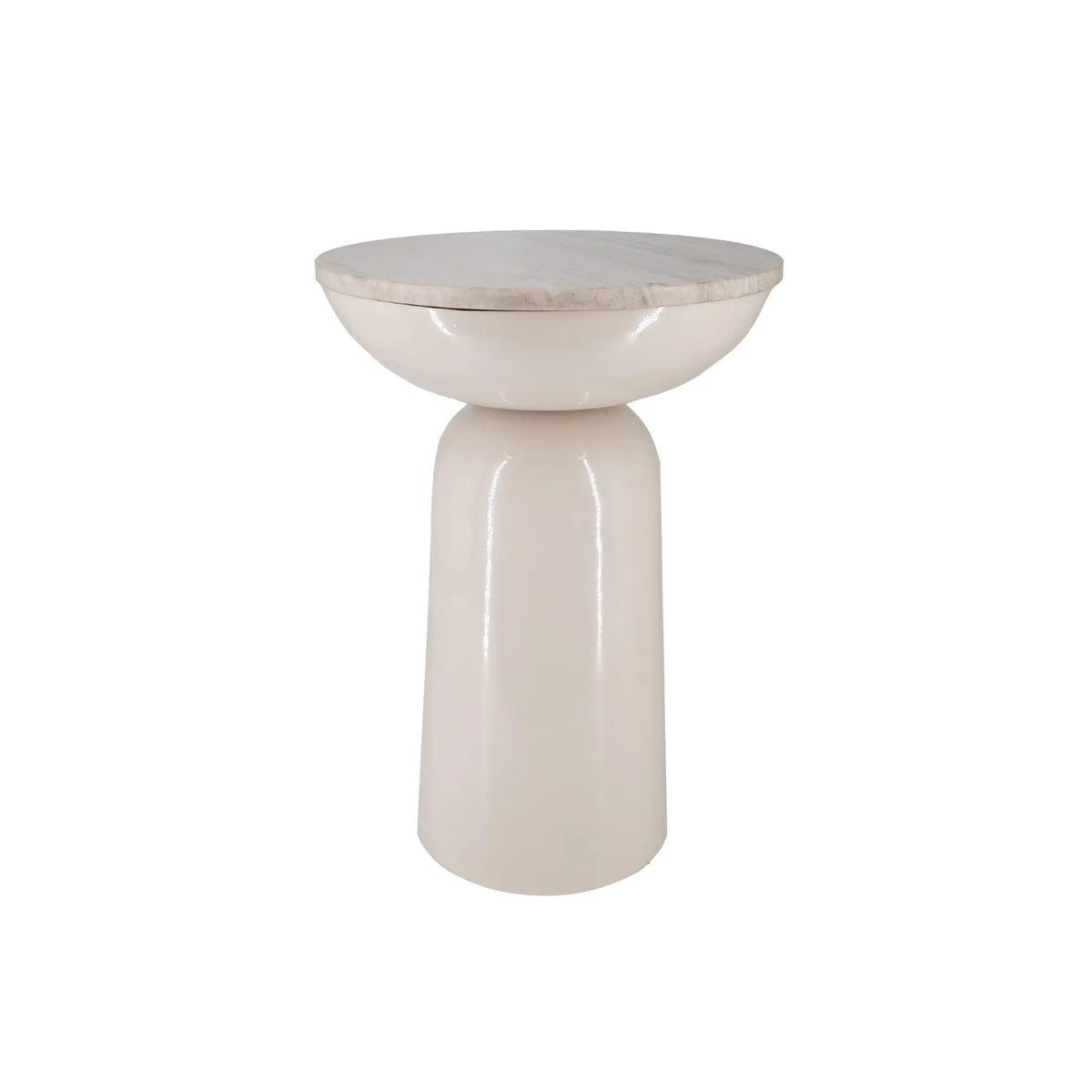 Holmen Cannes Sidobord Ø37 cm, Beige