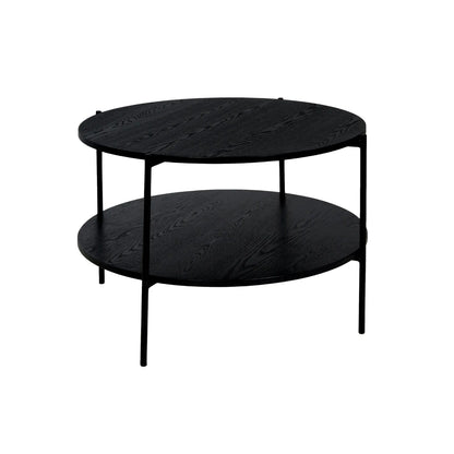 Holmen Asker Soffbord Ø80 cm, Svart