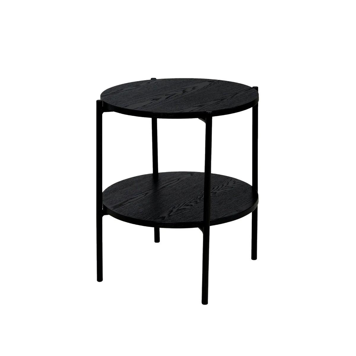 Holmen Asker Sidobord 3-pack Ø40/Ø45 cm, Svart