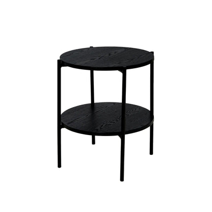 Holmen Asker Sidobord 3-pack Ø40/Ø45 cm, Svart