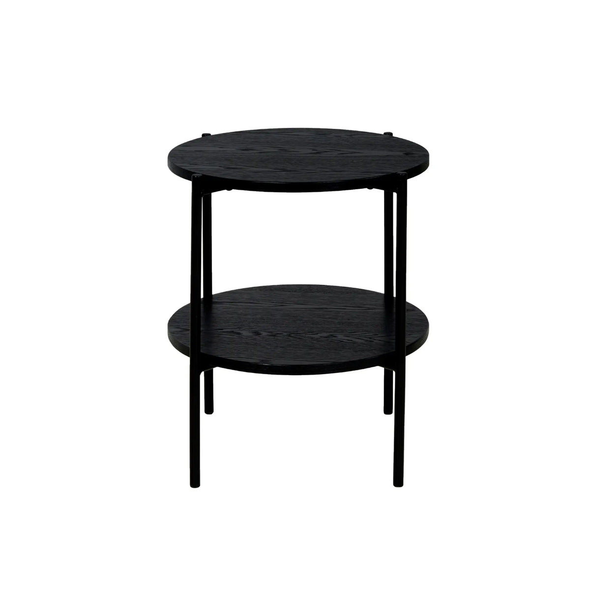 Holmen Asker Sidobord 3-pack Ø40/Ø45 cm, Svart