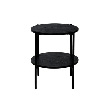 Holmen Asker Sidobord 3-pack Ø40/Ø45 cm, Svart
