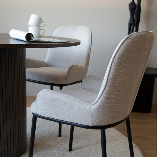 Holmen Whitney Matstol 53x58 cm, Beige