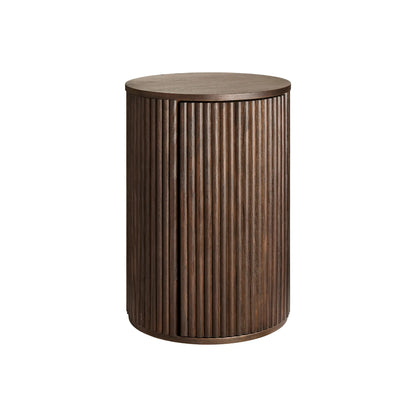 Holmen Tonga Sängbord Högerhängt Ø40 cm, Brun