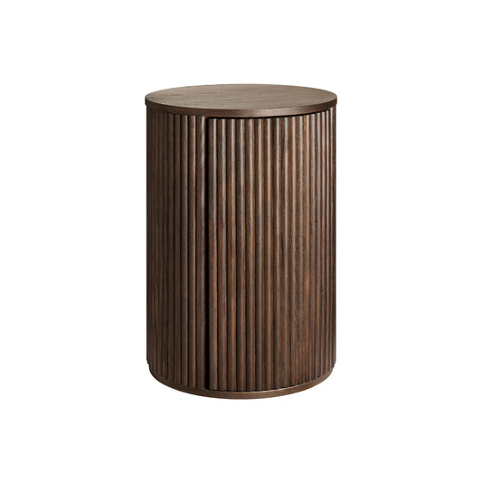Holmen Tonga Sängbord Högerhängt Ø40 cm, Brun