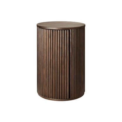 Holmen Tonga Sängbord Vänsterhängt Ø40 cm, Brun