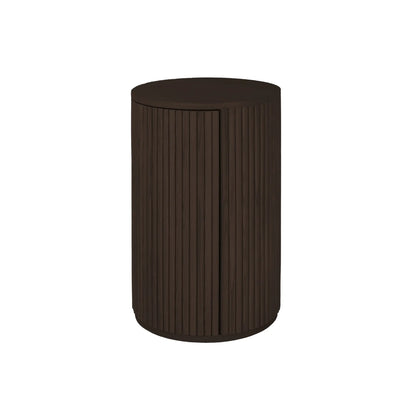 Holmen Tonga Sängbord Vänsterhängt Ø40 cm, Brun