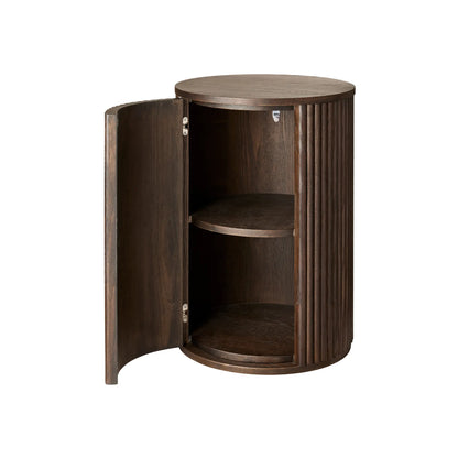Holmen Tonga Sängbord Vänsterhängt Ø40 cm, Brun