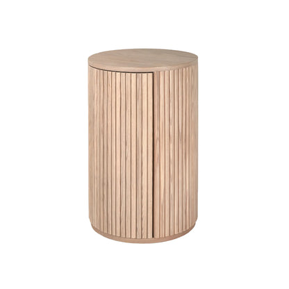 Holmen Tonga Sängbord Vänsterhängt Ø40 cm, Vitlaserad