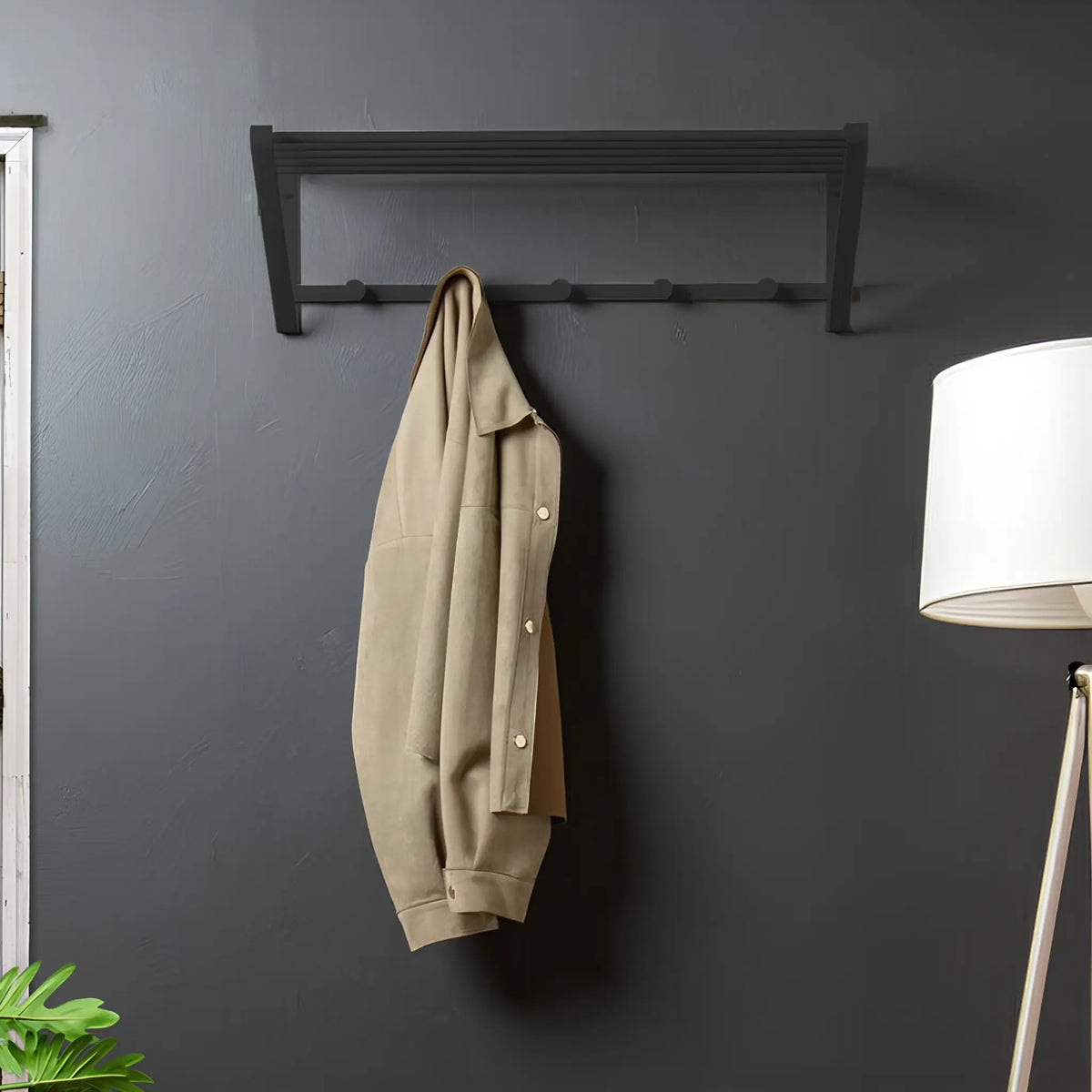 Holmen Stord Hatthylla 70x33 cm, Svart