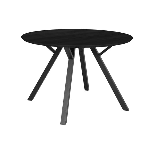 Holmen Smokey (M) Matbord Ø120 cm, Svart