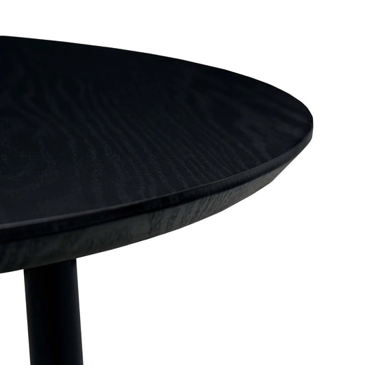 Holmen Smokey (M) Matbord Ø80 cm, Svart