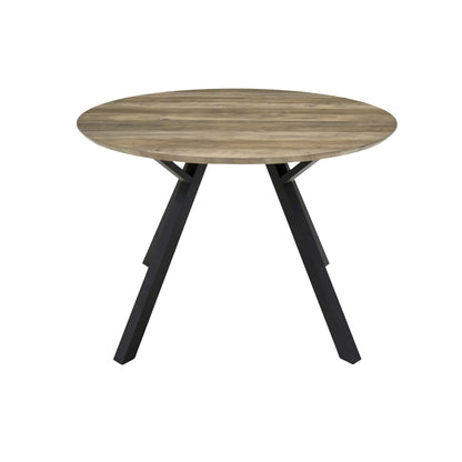 Holmen Smokey (M) Matbord Ø120 cm, Grå, Svart