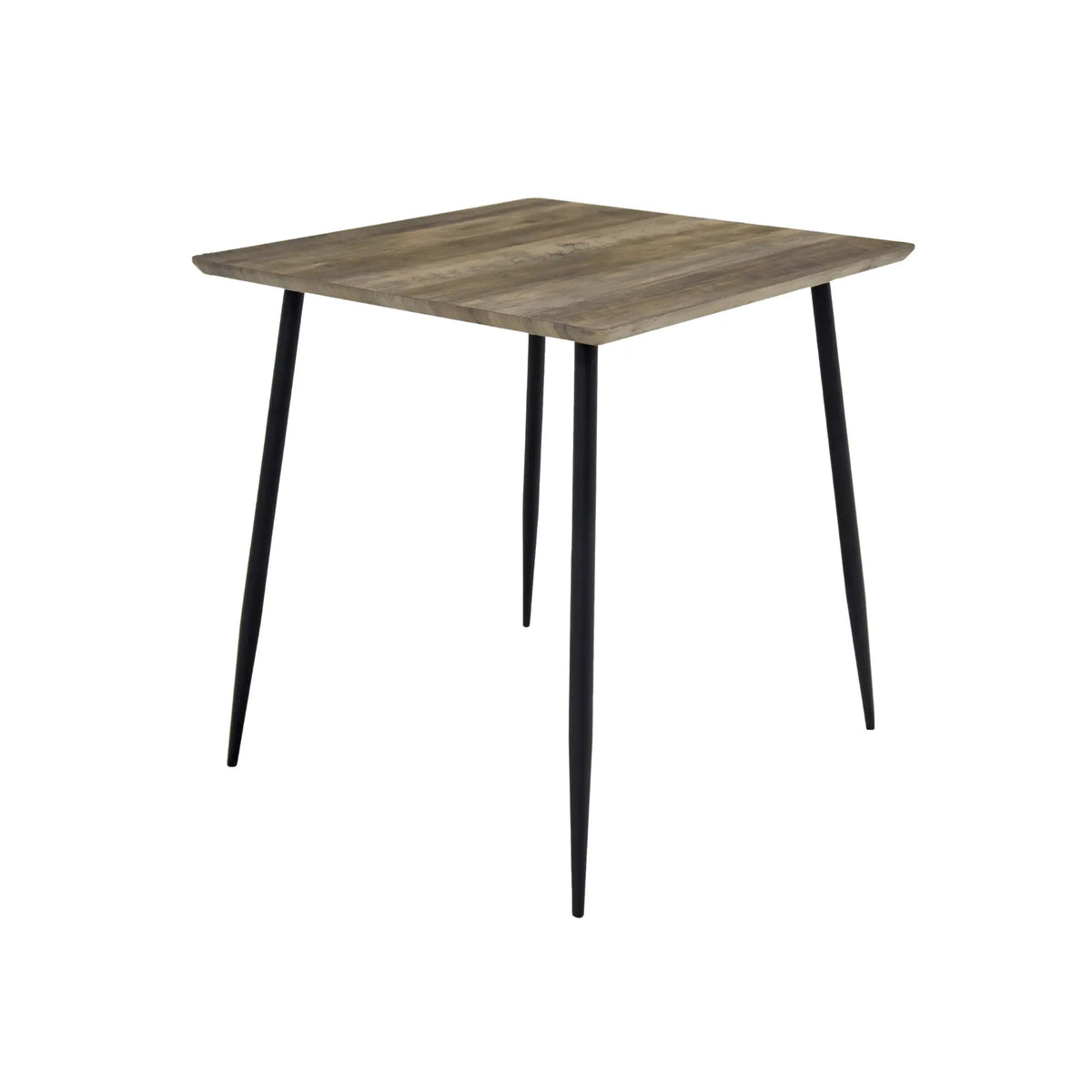 Holmen Smokey (M) Matbord 80x80 cm, Grå, Svart