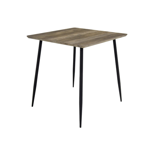 Holmen Smokey (M) Matbord 80x80 cm, Grå, Svart