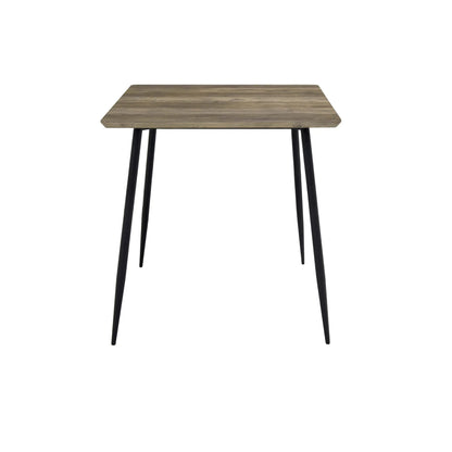 Holmen Smokey (M) Matbord 80x80 cm, Grå, Svart