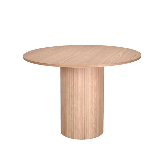 Holmen Padova Matbord Ø110 cm, Vitpigmenterad