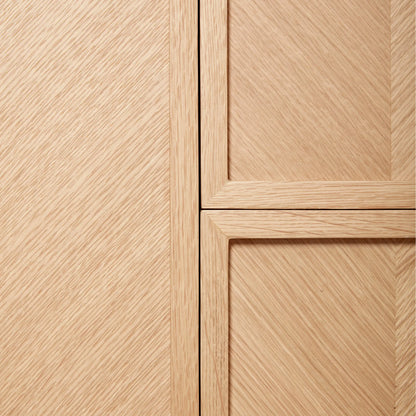 Hübsch Herringbone Garderob Stort 180 cm, Natur