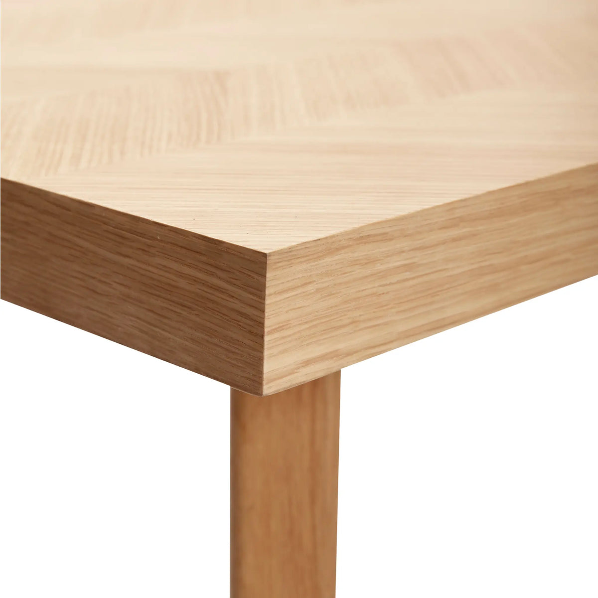 Hübsch Herringbone Matbord Stort 200x100 cm, Natur