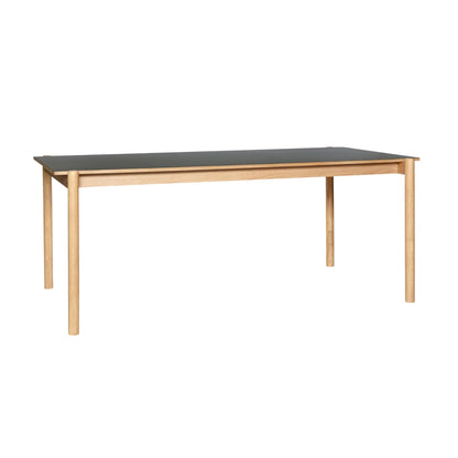 Hübsch Oblique Matbord Rektangulärt 190x107 cm, Svart