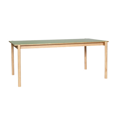 Hübsch Oblique Matbord Rektangulärt 190x107 cm, Olivgrön