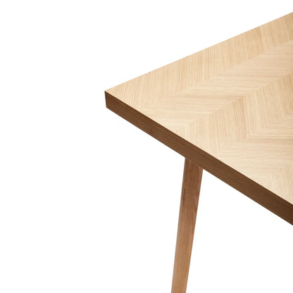 Hübsch Herringbone Matbord Stort 200x100 cm, Natur