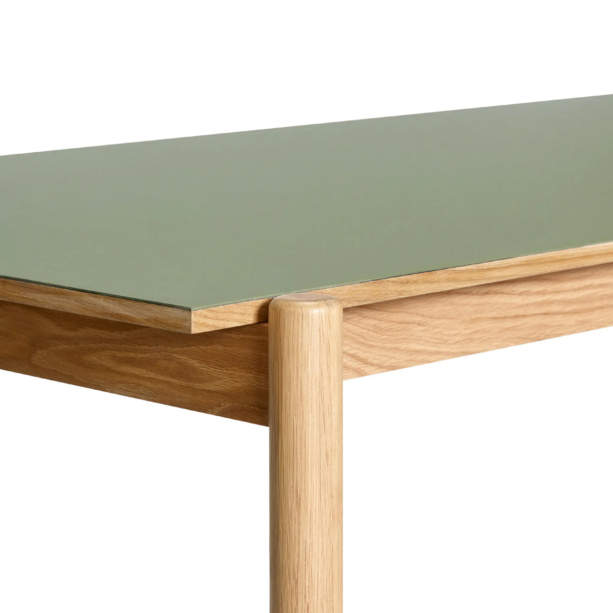 Hübsch Oblique Matbord Rektangulärt 190x107 cm, Olivgrön