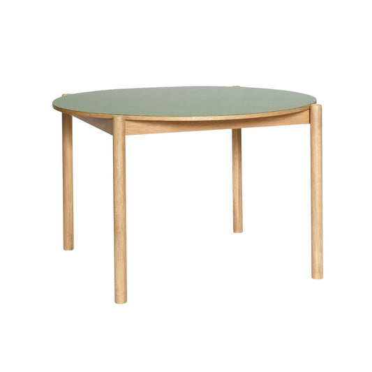 Hübsch Oblique Matbord Runt Ø115 cm, Olivgrön