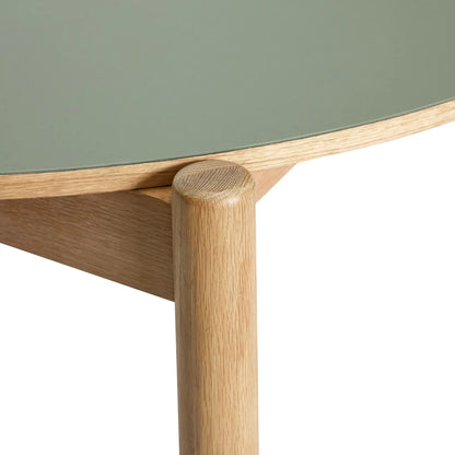 Hübsch Oblique Matbord Runt Ø115 cm, Olivgrön