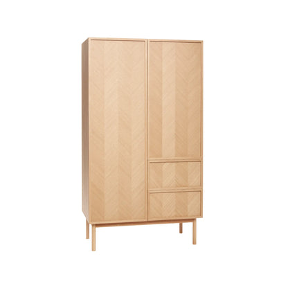 Hübsch Herringbone Garderob Stort 180 cm, Natur