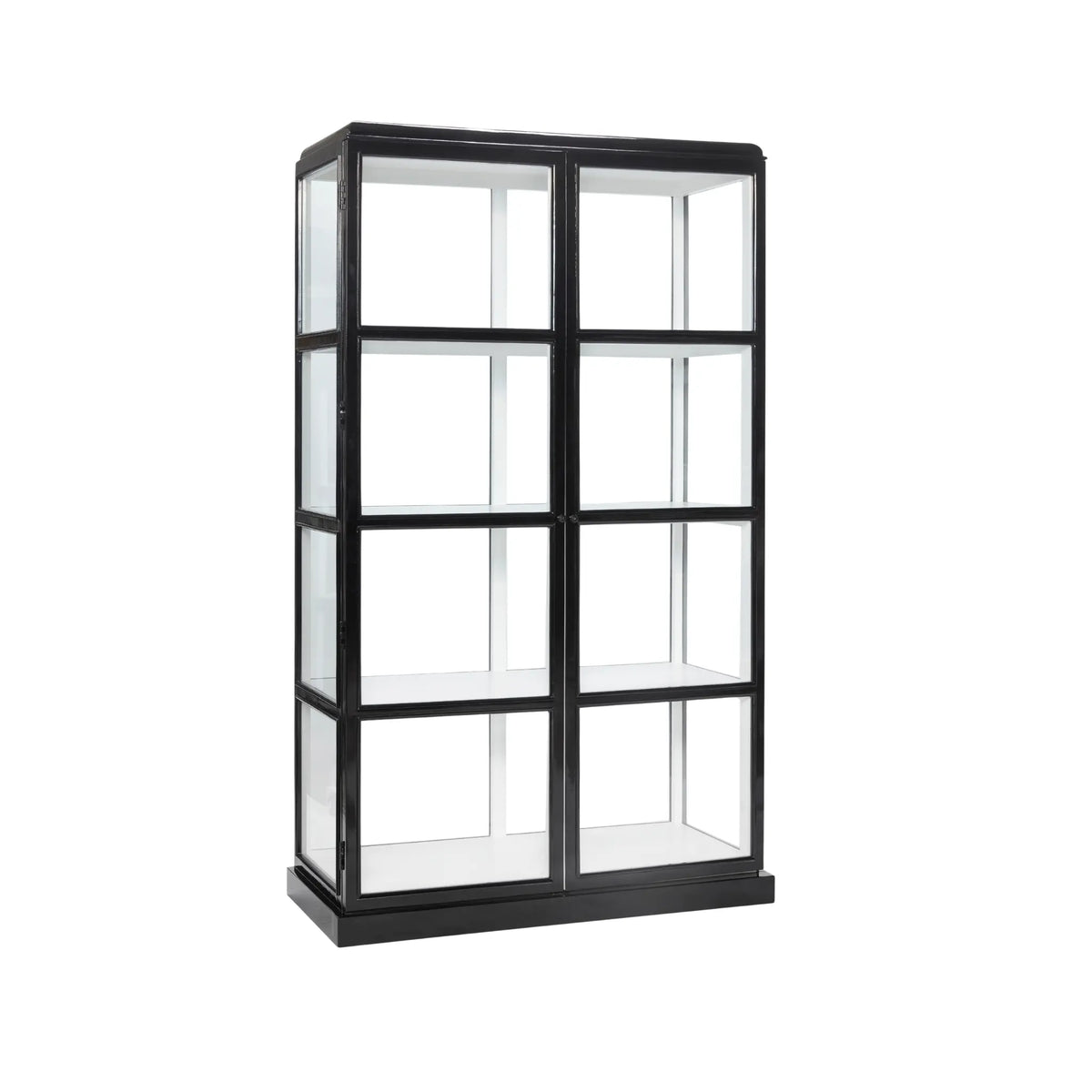 Hübsch Display Vitrinskåp 187 cm, Svart/Vit