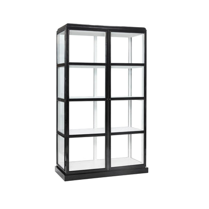 Hübsch Display Vitrinskåp 187 cm, Svart/Vit