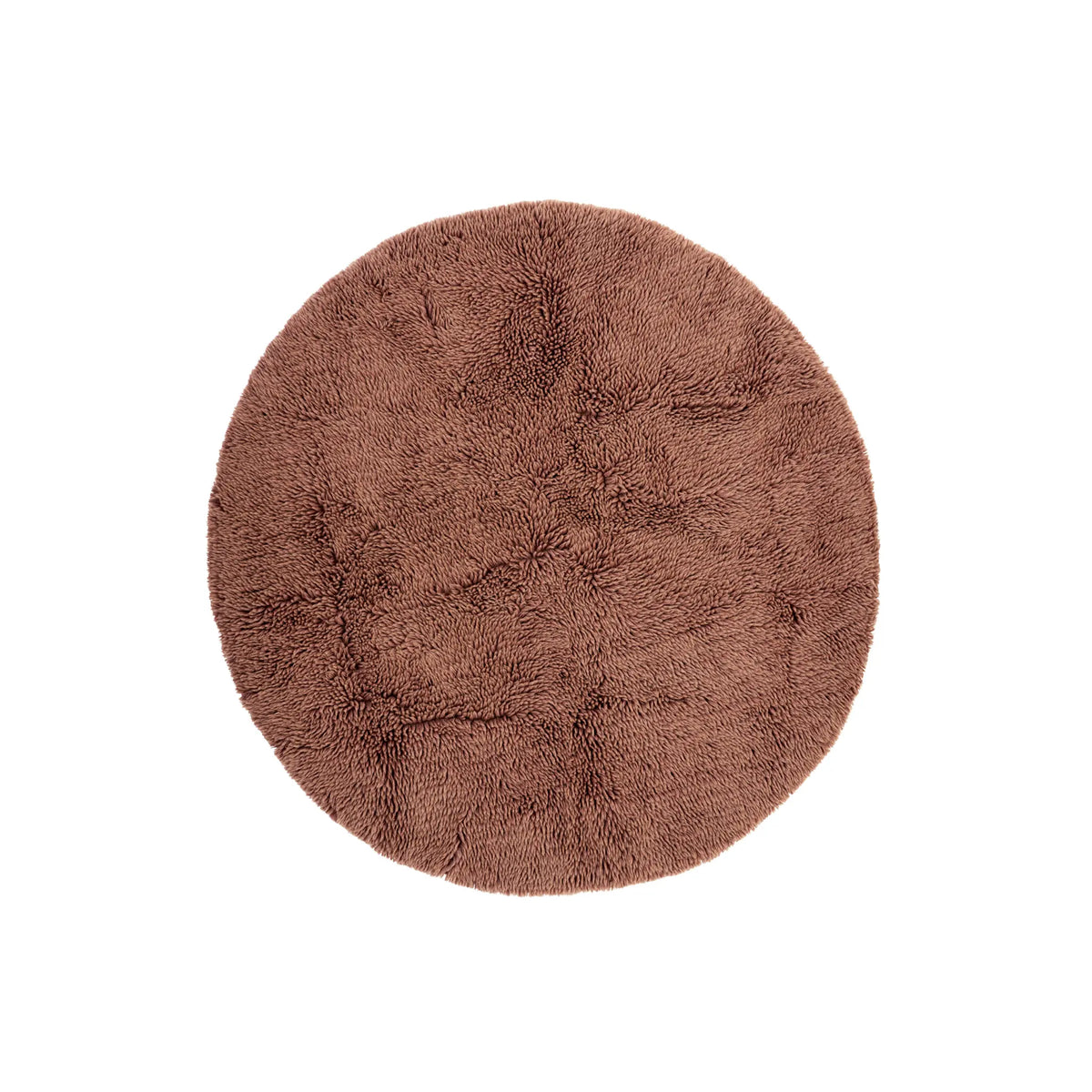 Madam Stoltz Matta Rund Tuftad Ull Ø150 cm, Dusty Rose
