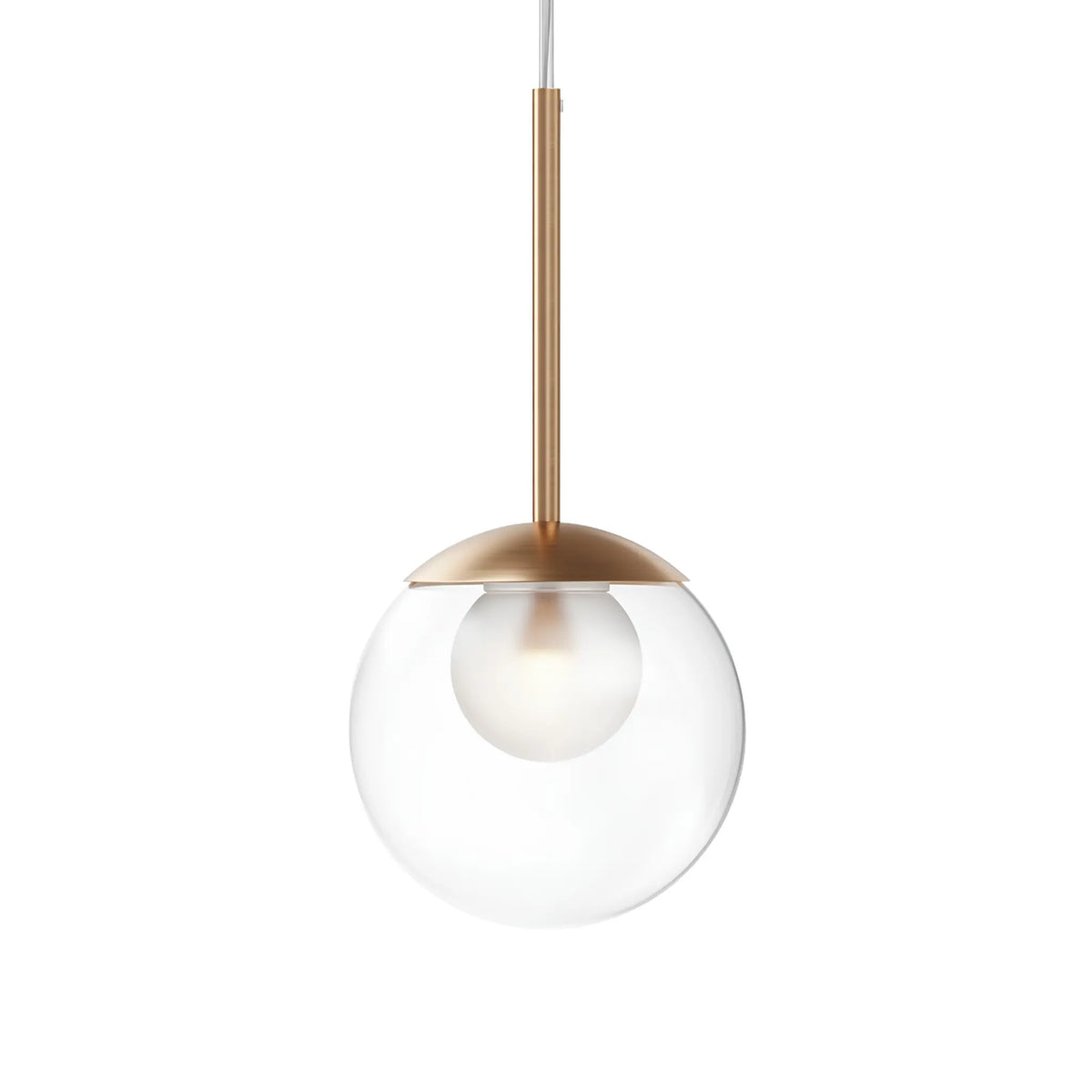 Maytoni Basic form Pendellampa Ø15 cm, Guld