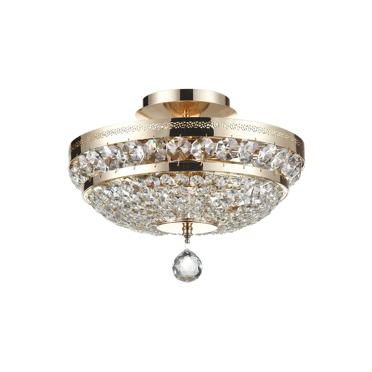 Maytoni Ottilia Ljuskrona Ø32 cm, Guld