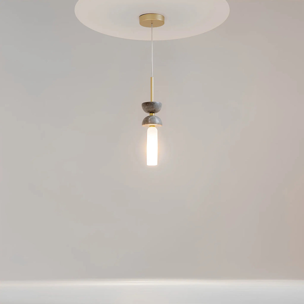 Maytoni Kyoto Pendellampa Ø10 cm, Guld
