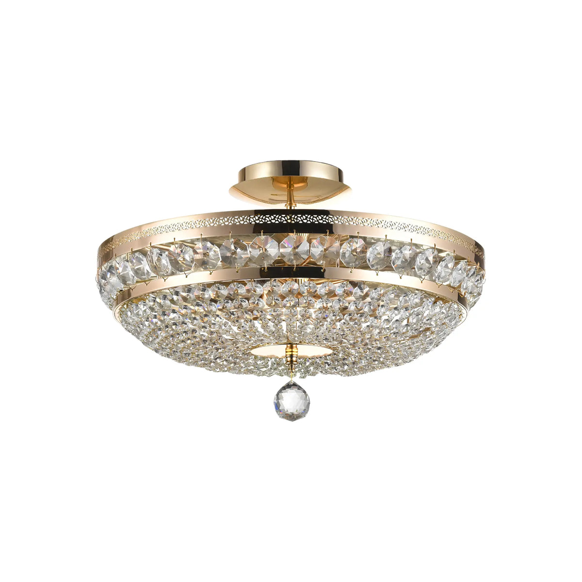 Maytoni Ottilia Ljuskrona Ø43,5 cm, Guld