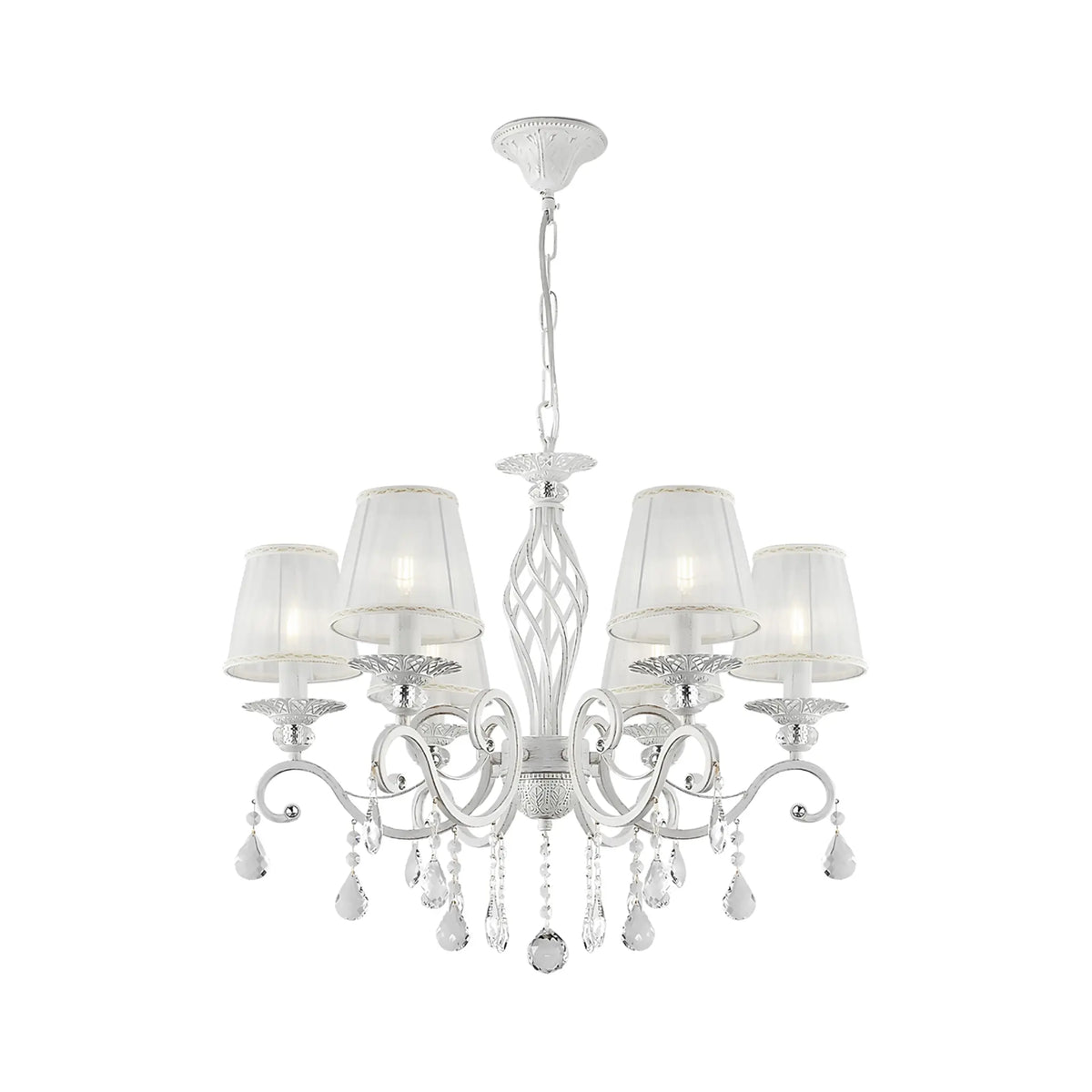 Maytoni Grace Ljuskrona Ø63 cm, Vit
