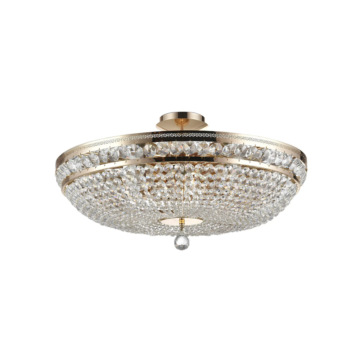 Maytoni Ottilia Ljuskrona Ø65 cm, Guld