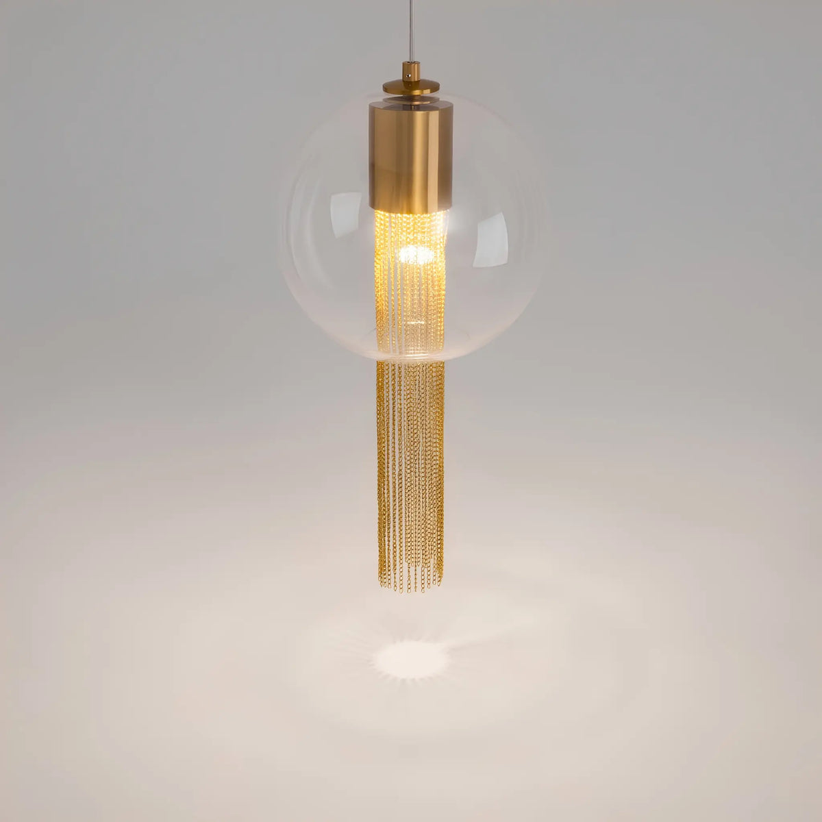 Maytoni Flusso Pendellampa Ø25 cm, Mässing